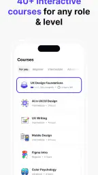 Uxcel: Learn UX design, PM, AI screenshot