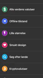 Valutaomregner - valutakurser screenshot