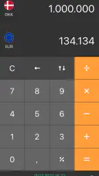 Valutaomregner - valutakurser screenshot