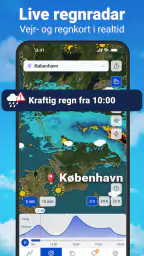 Vejr og regnradar med prognose screenshot