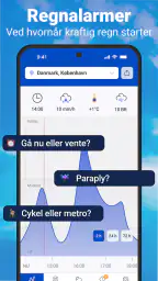 Vejr og regnradar med prognose screenshot