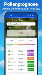 Vejr og regnradar med prognose screenshot
