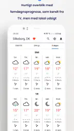 Vejret fra DMI og YR screenshot