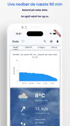 Vejret fra DMI og YR screenshot