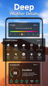 Vejrudsigt - lokal vejr-app screenshot