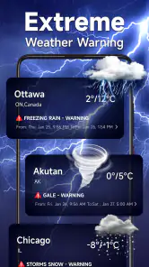 Vejrudsigt - lokal vejr-app screenshot