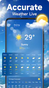 Vejrudsigt - lokal vejr-app screenshot