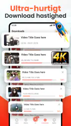 Video Downloader og -afspiller screenshot