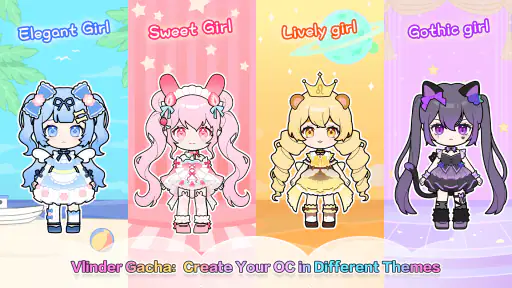 Vlinder Gacha Dressup for Kids screenshot