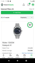 WatchCharts screenshot