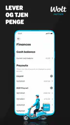 Wolt kurérpartner screenshot