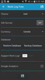 Work Log Pro screenshot