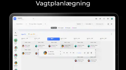 Workfeed - Vagtplan screenshot
