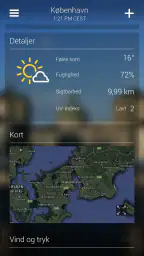 Yahoo Vejret screenshot