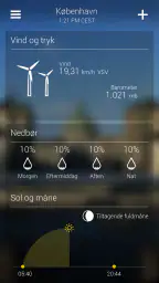 Yahoo Vejret screenshot