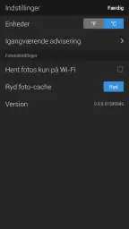 Yahoo Vejret screenshot