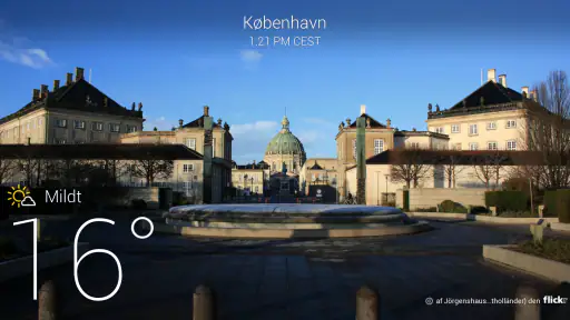 Yahoo Vejret screenshot