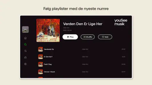 YouSee Musik (TV) screenshot