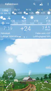 YoWindow Vejret - Ubegrænset screenshot