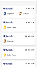 abfallApp MEG screenshot