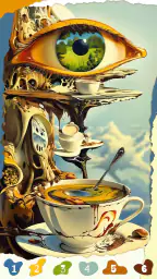 Abstraktes surreales Malspiel screenshot