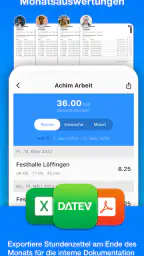 Achim App Arbeitszeiterfassung screenshot