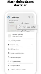 Adobe Scan KI-PDF Scanner, OCR screenshot