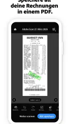 Adobe Scan KI-PDF Scanner, OCR screenshot