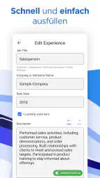AI Lebenslauf-Ersteller CV PDF screenshot