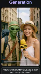 AI Video Generator: Filter screenshot