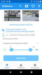 AirElectric-EV Routen & Preise screenshot