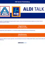 ALDI TALK Aktivierung screenshot