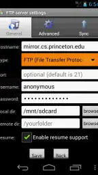 AndFTPPro screenshot