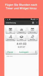 Arbeitszeittabelle Arbeitszeit screenshot