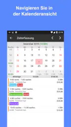 Arbeitszeittabelle Arbeitszeit screenshot
