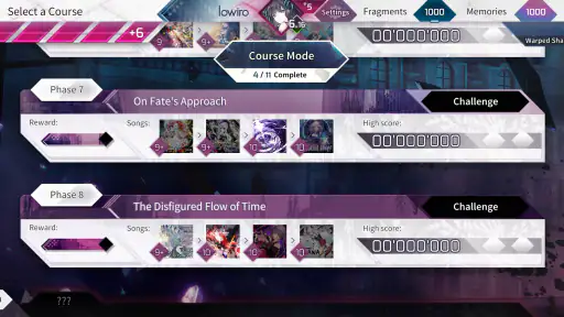 Arcaea screenshot