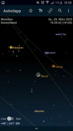 Astrolapp Live Sternkarte screenshot