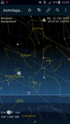 Astrolapp Live Sternkarte screenshot