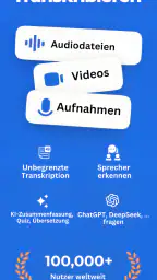 Audio in Text umwandeln screenshot