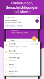 Aufgaben: Aufgabenliste screenshot