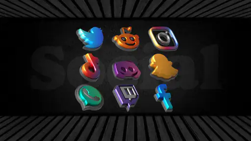 Auric Dark - 3D Icon Pack screenshot