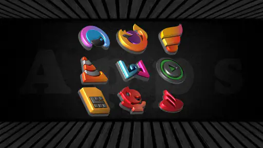 Auric Dark - 3D Icon Pack screenshot