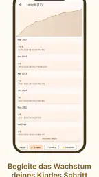 Baby journal screenshot