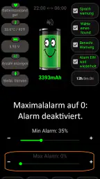 Batteriealarm PRO screenshot