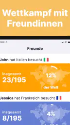 been: besuchte Länder screenshot