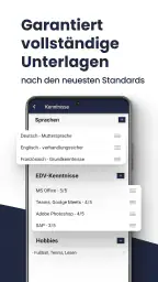 Bewerbungsapp (Lebenslauf App) screenshot