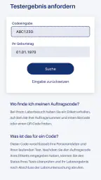 Bioscientia Pat.App screenshot