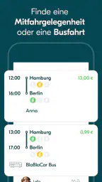 BlaBlaCar: Mitfahrten & Busse screenshot
