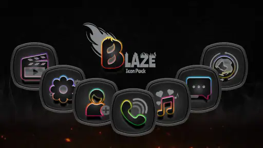 Blaze Dark Icon Pack screenshot