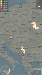 Blitzortung Gewitter-Monitor screenshot
